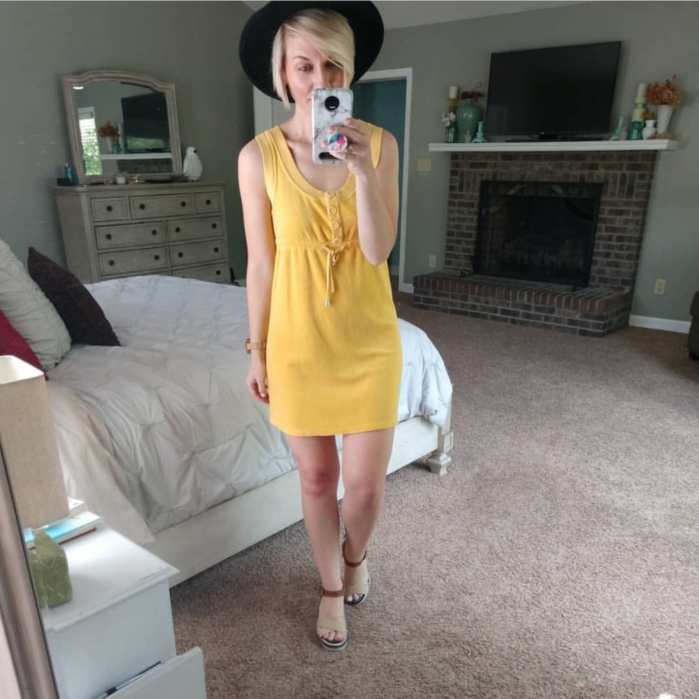 Juicy Couture Yellow terry cloth dress